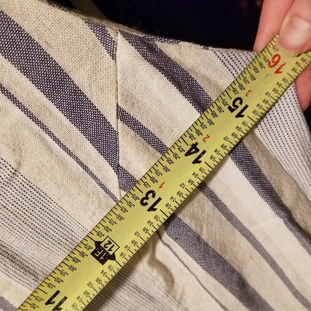 🚫SOLD@YARDSALE🚫Vintage Uniquely Buttoned Striped Sleeveless Dress - Picture 2 of 4